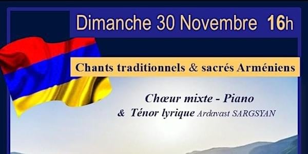 Concert Chants traditionnels & sacrés Arméniens