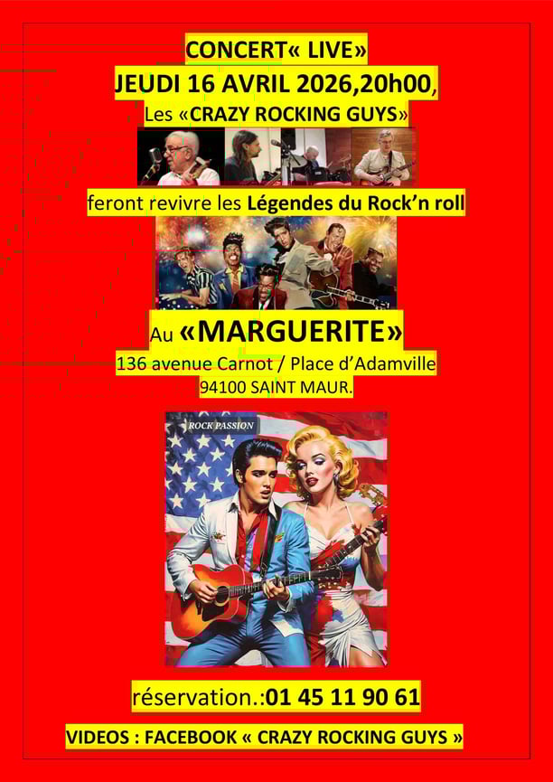 Concert de rock'n roll "vintage" dans un restaurant sympa, gastro, et raisonnable