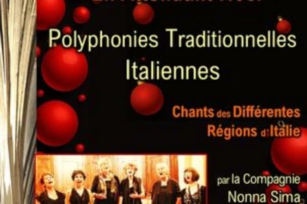 Concert "En attendant Noël" Polyphonies Italiennes Traditionnelles & Sacrées