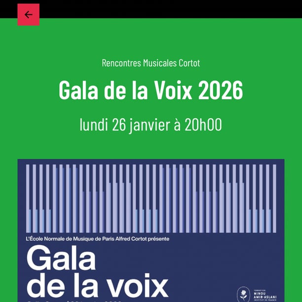 Gala de la voix 🗣️ 🎼