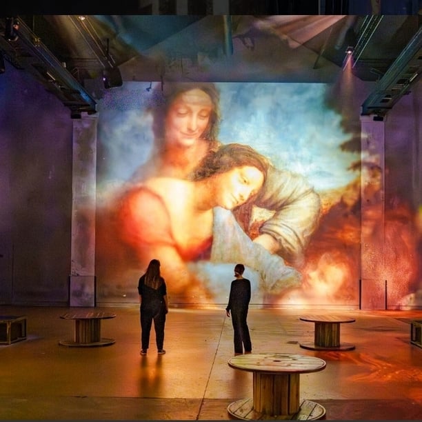 Atelier des Lumieres,"Renaissance", Da Vinci, Raphael, Michel-Ange