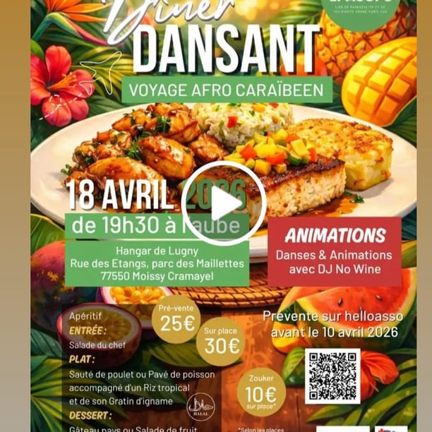 DÎNER DANSANT Afro-Caribeen .