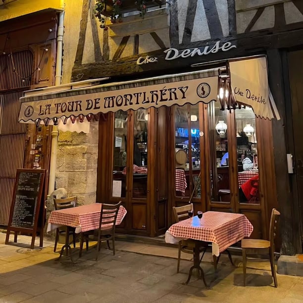 Déjeuner dans un bistrot des Halles avec Pierre !