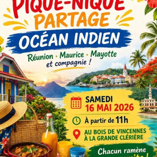 pique -nique Réunionnais à la clairière du bois Vincennes